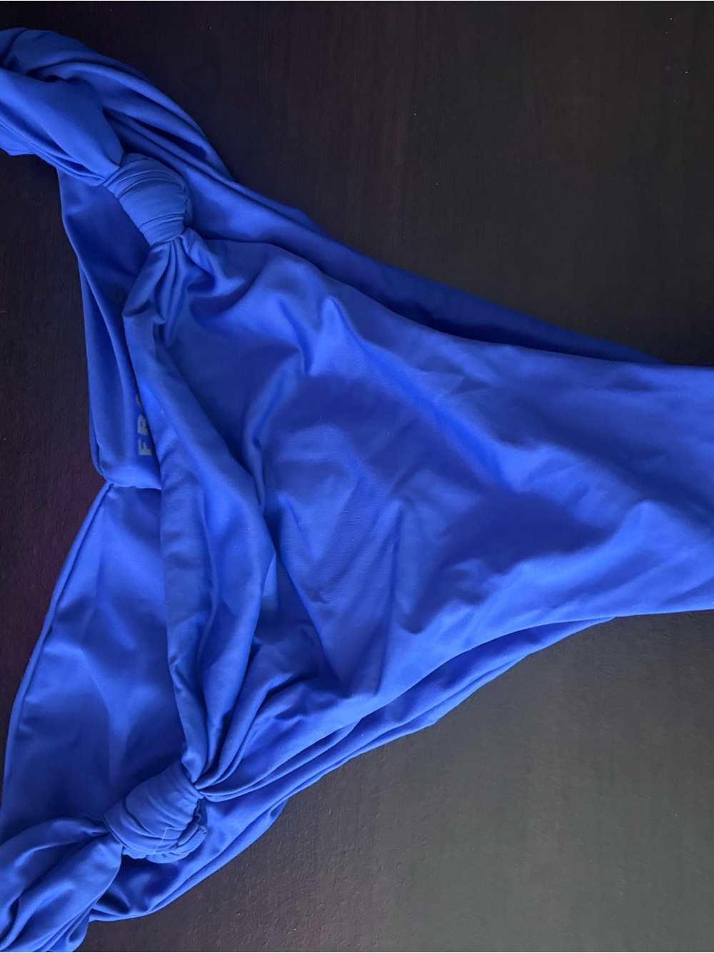 Frankie's Bikinis Royal Blue Knot Bikini Bottom